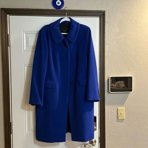 Talbots coat, size 16.  New, never worn.  Beautiful blue.